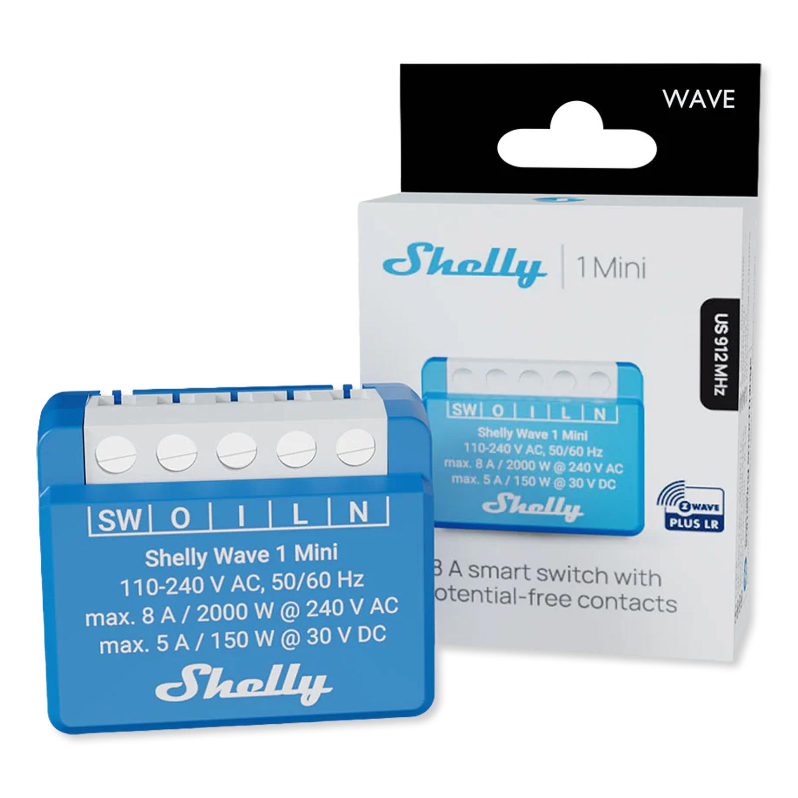shelly 专用 5セート Shelly Wave 1 Mini US, Z-Wave 800 & Z-Wave LR