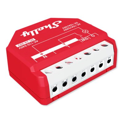 Shelly Wave 1PM US Z-Wave 800 & Z-Wave LR Relay Module with Power Monitoring