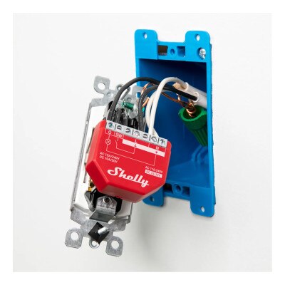 Shelly Wave 1PM US Z-Wave 800 & Z-Wave LR Relay Module with Power Monitoring