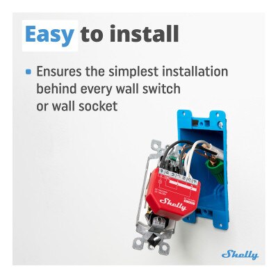 Shelly Wave 1PM US Z-Wave 800 & Z-Wave LR Relay Module with Power Monitoring