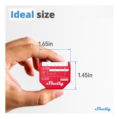 Shelly Wave 1PM US Z-Wave 800 & Z-Wave LR Relay Module with Power Monitoring