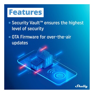 Shelly Wave 1PM US Z-Wave 800 & Z-Wave LR Relay Module with Power Monitoring