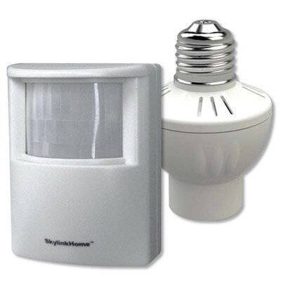 1 set of wireless motion sensor light bulbs and remote control, allowing  your home lights to be remotely controlled and automatically switched on  and off