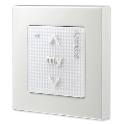 Somfy Smoove 1 RTS Pure Wall Switch, Surface-Mount