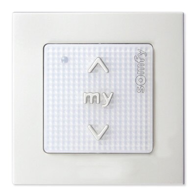 Somfy Smoove 1 RTS Pure Wall Switch, Surface-Mount