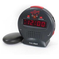 Sonic Alert Bomb Jr Alarm Clock with Bed Shaker