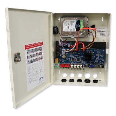 Speco 2MP H.265 Wall Mount Hybrid Digital Video Recorder with Smart Analytics and 1 SATA Port, 12 Channel