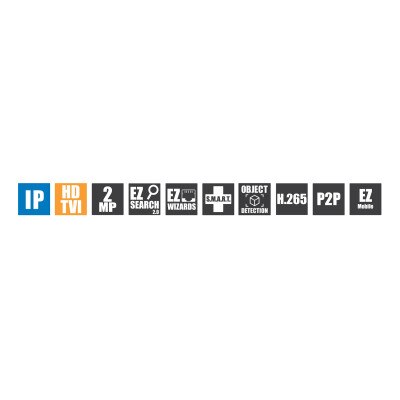 Speco 2MP H.265 Wall Mount Hybrid Digital Video Recorder with Smart Analytics and 1 SATA Port, 12 Channel