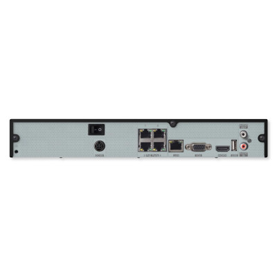Speco 4-Channel 4K H.265 NDAA Compliant NVR with Smart Analytics, PoE, and 1 SATA Port