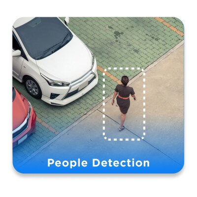 Speco 4MP H.265 IP Bullet Camera with Advanced Analytics and Junction Box, 2.8mm Fixed Lens
