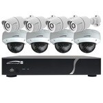 Speco HD-TVI Kit: 8-Channel Digital Video Recorder (DVR) with 4 Bullet Cameras