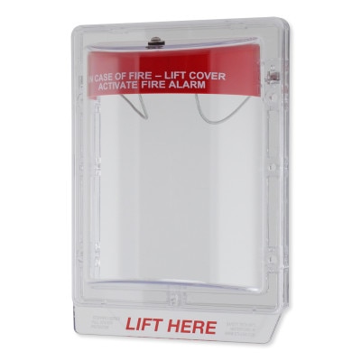 STI Stopper II Fire Alarm Cover - Flush Mounted - Fire Label