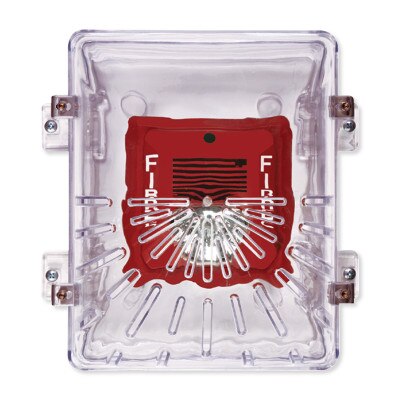 STI Horn Strobe Damage Stopper and Open Back Box for Flush Mount