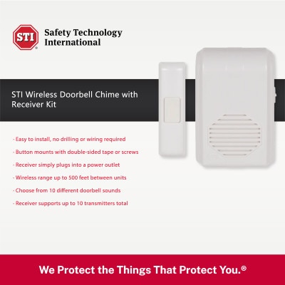 STI Wireless Doorbell Chime with Receiver Kit