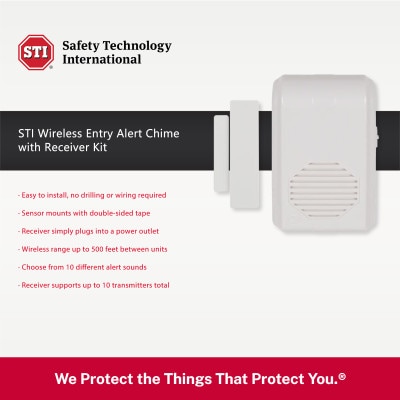 STI Wireless Entry Alert Chime with Receiver Kit