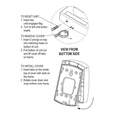 STI Global ReSet Indoor Only Key-to-Reset Push Button with Running Man Icon, No Cover, Green