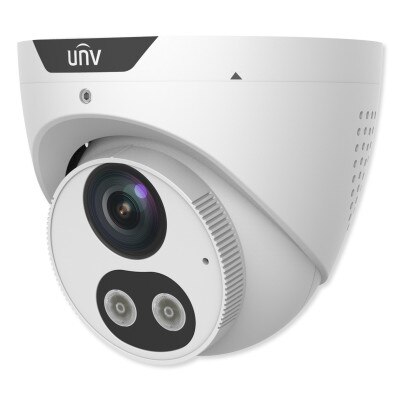 Uniview 4MP HD Tri-Guard Dual-Light Turret Camera, 2.8mm Fixed Lens
