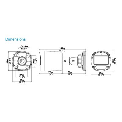 Uniview 5MP HD IR Bullet Analog Camera, Fixed 2.8mm Lens