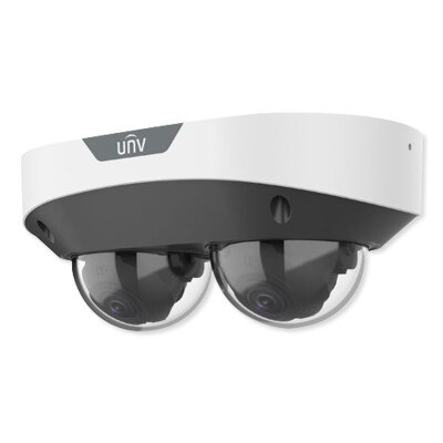 Uniview 4MP Dual Lens Non-Splicing Dome Camera, 2.8mm Fixed Lens