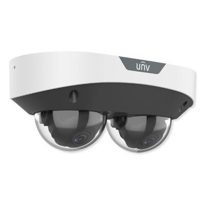 Uniview 4MP Dual Lens Non-Splicing Dome Camera, 2.8mm Fixed Lens