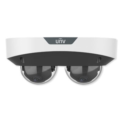 Uniview 4MP Dual Lens Non-Splicing Dome Camera, 2.8mm Fixed Lens