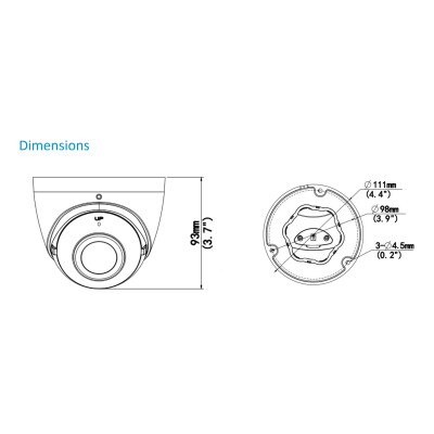 Uniview 5MP HD Wide Angle Intelligent IR Fixed Eyeball Network Camera