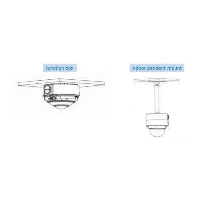 Uniview 5MP Fisheye Fixed Dome Network Camera, 1.4mm Lens