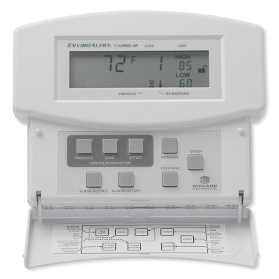 Winland EnviroAlert 2 Zones Digital Environmental Monitoring Alarm, 12VDC