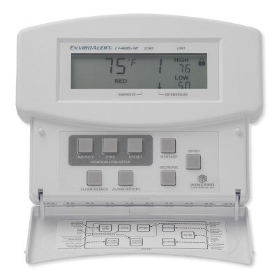 Winland EnviroAlert 4 Zones Digital Environmental Monitoring Alarm, 12VDC