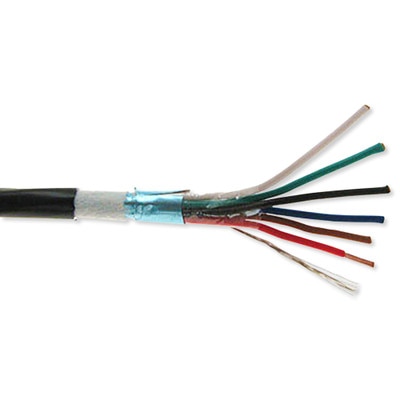 Communication Security Wire, 18AWG, 2C, Direct Burial, Shielded with Drain, 1,000'