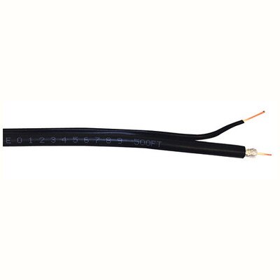 RG6 Coax Cable with Carrier Wire, 500 Ft.