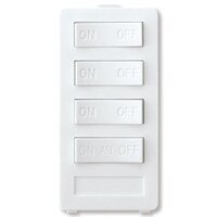 X10 PRO 4-Button Keypad (3-Address & All On/All Off), White