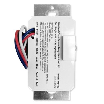 X10 Push Button Relay Wall Switch