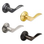 Yale Norwood Lever Passage, Non-Locking, Polished Brass