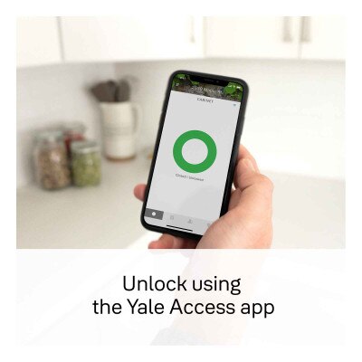 Yale Smart Cabinet Lock, Bluetooth, White