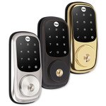 Yale Assure Lock Touchscreen Deadbolt, Connected by August, Black Suede