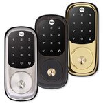 Yale Zigbee Touchscreen Deadbolt Assure Lock, Black Suede