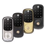 Yale Z-Wave Plus Touchscreen Deadbolt Assure Lock (Gen5), Black Suede