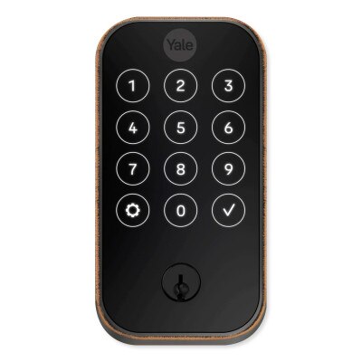 Yale Assure Lock 2; Keyless Smart Door Lock with Bluetooth and Pushbutton Keypad, Oil Rubbed Bronze