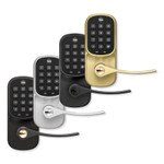 Yale Wi-Fi & Bluetooth Assure Keypad Lever Lock, Black Suede