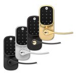 Yale Assure Lock Lever Touchscreen Keypad, Standalone (No Smart Module), Polished Brass