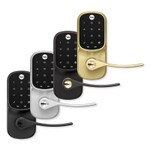 Yale Z-Wave Plus Assure Touchscreen Keypad Lever Lock, Gen5, Polished Brass