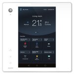 Zipato ZipaTile2 Z-Wave Home Automation Controller, White Touch Panel with Silver Frame