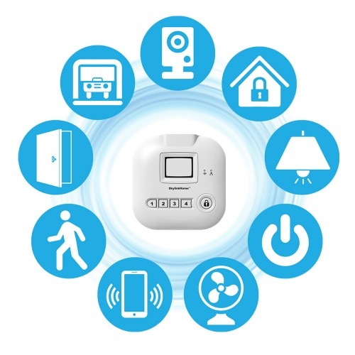 Image of SkylinkNet Internet Hub: In addition to serving as the 'brains' of your system, the Internet Hub helps you control and monitor your system.