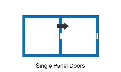 Example of Autoslide Opening Single Panel Doors