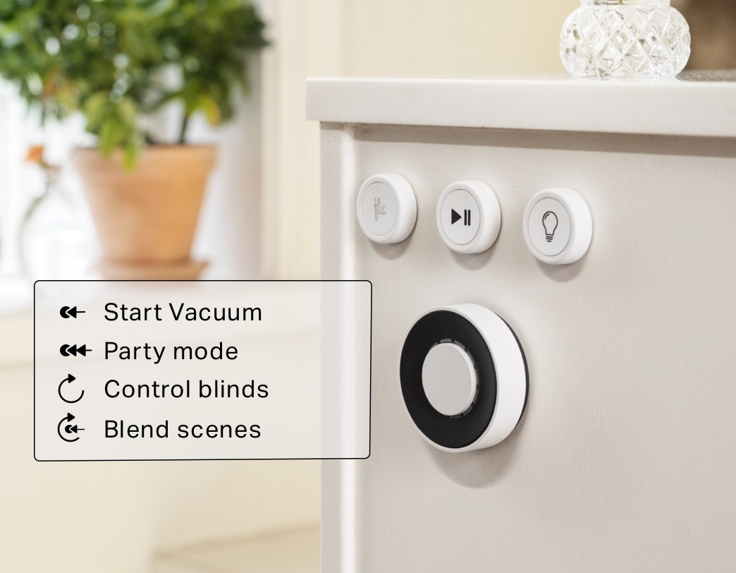 How Does Flic Twist Work: *Start Vacuum *Party Mode *Control Blinds *Blend Scenes
