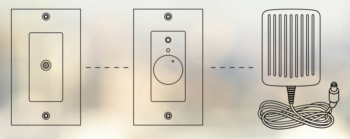 Simple Connection Diagram of IST Bluetooth Volume Control with Amplifier