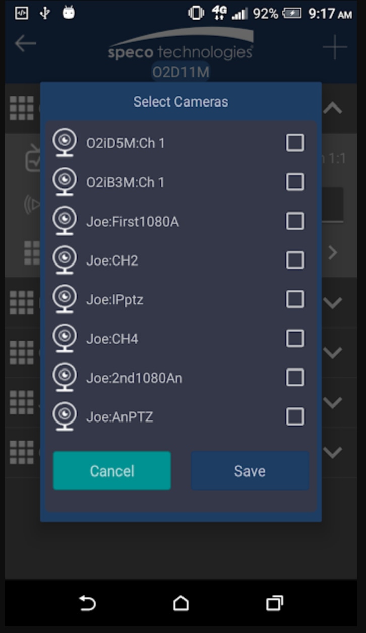 Easy Access To Footage Via Mobile App: Select which camera to view footage from through the mobile app.